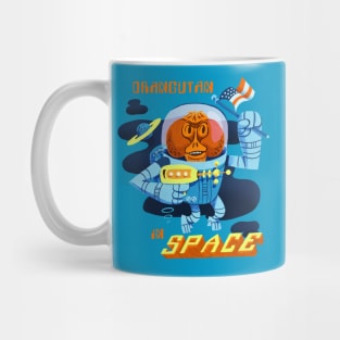 Orangutan in Space Mug